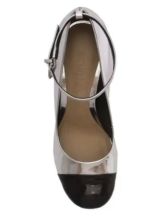 Peeptoe Pumps Silber