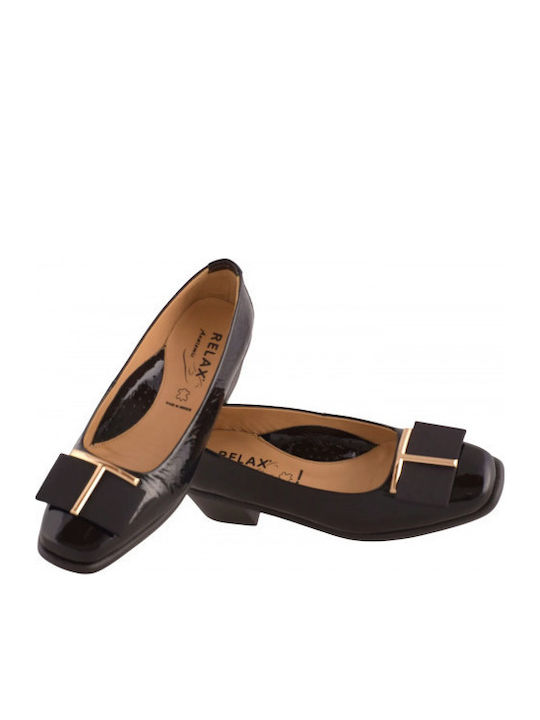 Pumps mit flachem Absatz Schwarz