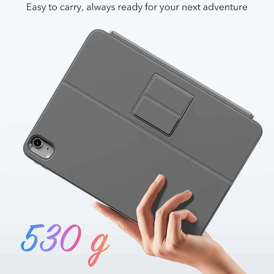 ESR Flex Flip Cover mit Tastatur Grau (iPad Air 2020/2022 / iPad Air 11" 2024/2025/2026)