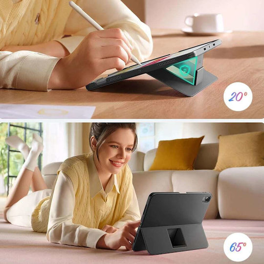 ESR Flex Flip Cover mit Tastatur Grau (iPad Air 2020/2022 / iPad Air 11" 2024/2025/2026)