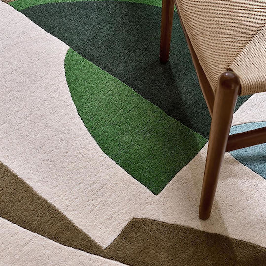 Harlequin Χειροποίητο Χαλί Ορθογώνιο Green-white 200x280cm