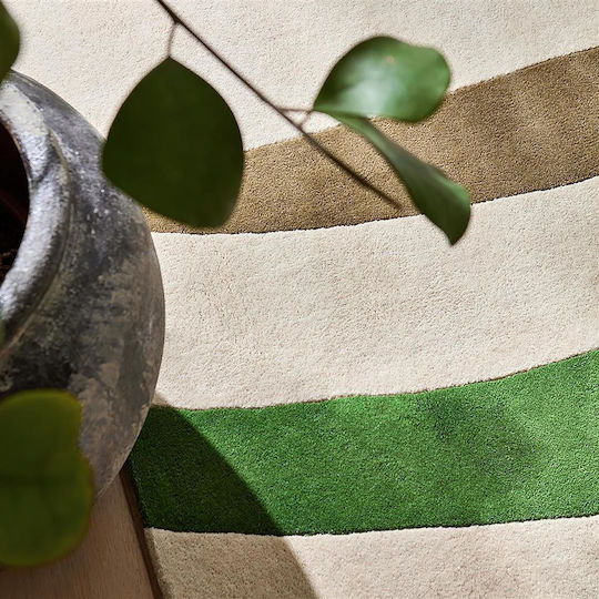 Harlequin Χειροποίητο Χαλί Ορθογώνιο Green-white 200x280cm
