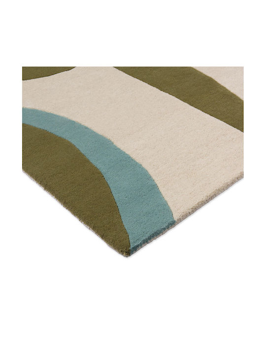 Harlequin Handgefertigt Teppich Rechteckig Wolle Emerald/azul