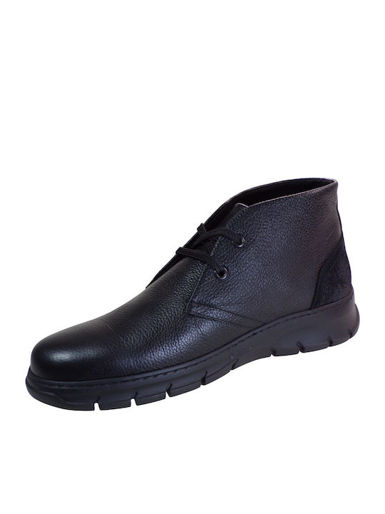 Leather Men's Boots Black