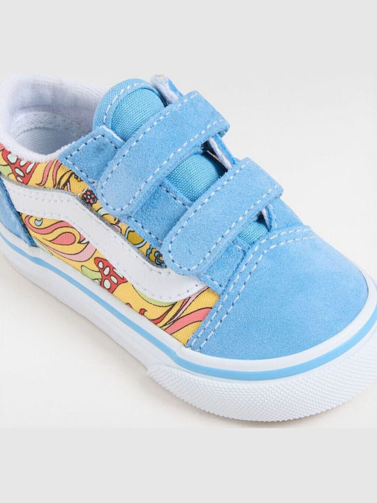 Old Skool V Παιδικά Sneakers με Σκρατς Γαλάζια