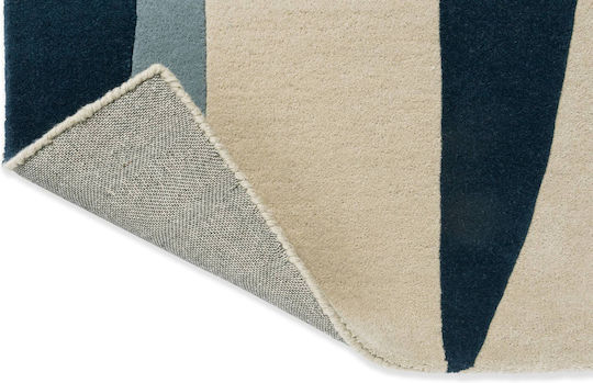 Harlequin Χειροποίητο Χαλί Ορθογώνιο Μάλλινο Blue-white 140x200cm