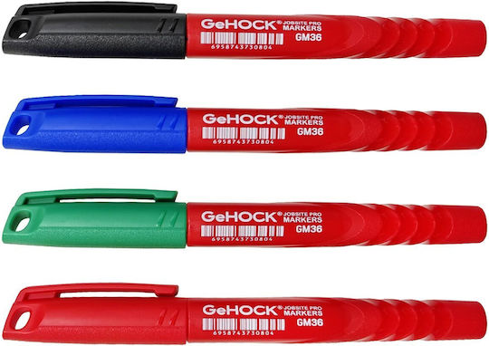 GeHock Ανεξίτηλος Μαρκαδόρος Μαύρος 1mm