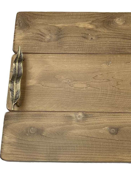 2511-CRAFT-EL-BR Wooden Decorative Tray