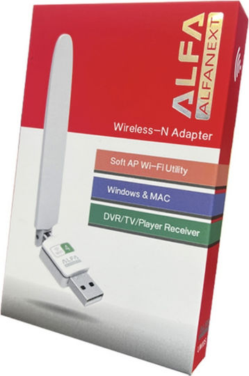 Dsfrwsfr-532 Adaptor Rețea USB cu Conexiune Wireless Wi-Fi 150Mbps