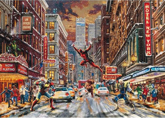 Thomas Kinkade Deadpool Marvel G3 Puzzle 2D 1000buc