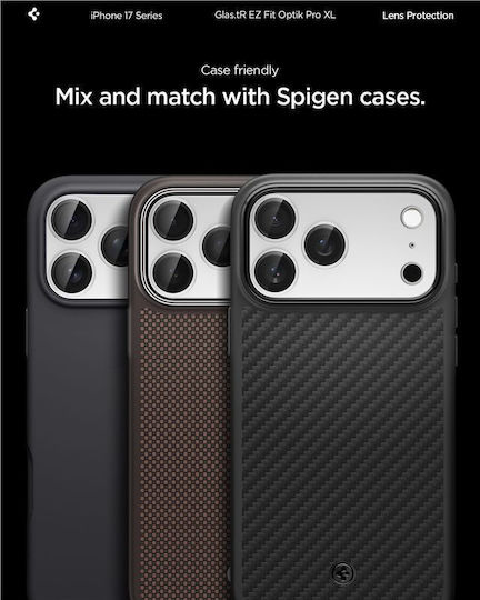 Spigen Camera Protection Tempered Glass Silver for the iPhone 17 Pro