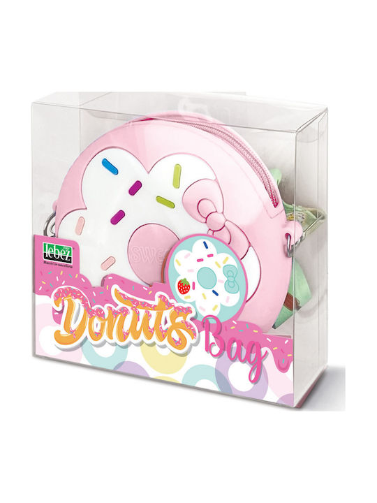 Mini Donuts Silicon Geantă Fermuar Curea Reglabilă pentru Umăr Ø 12 X 3,5 Cm 8 Bucăți Display