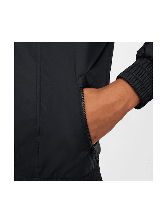 Sportswear Windrunner Repel Kinderjacken & Winterjacken Kurzes Winddichtes mit Kapuze Schwarz
