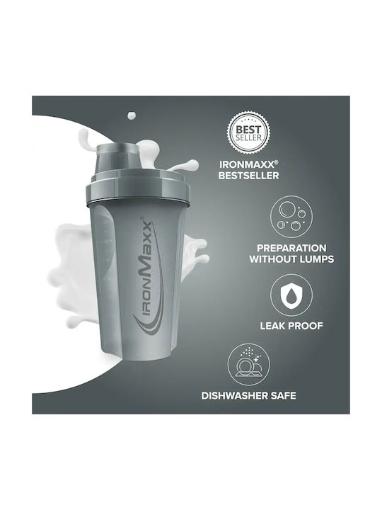 IronMaxx Shaker Πρωτεΐνης 750ml Πλαστικό Γκρι