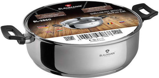 Blaumann Gourmet Line Flacher Edelstahl-Topf 30cm Blaumann Gourmet Line Flacher Edelstahl-Topf 30cm