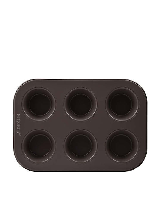 Bergner Cupcakes & Muffins 6 Cups Baking Pan 26.5x18.5cm 2pcs