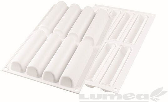 Silikomart Cylindre Backform Pralinen Silikon 8 Plätze 1cm