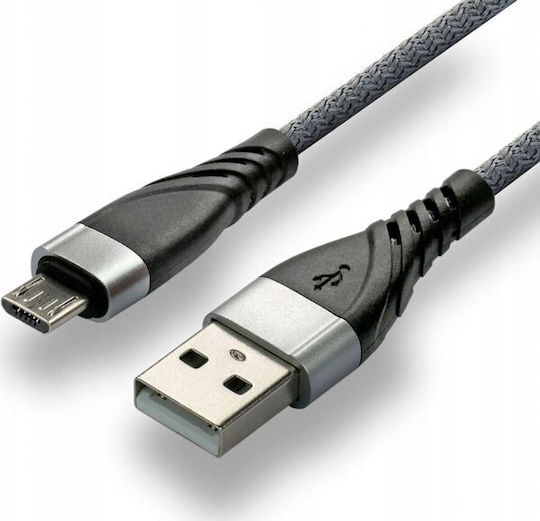 everActive Regular USB 2.0 to micro USB Cable Γκρι 2m CBB-2MG 1τμχ