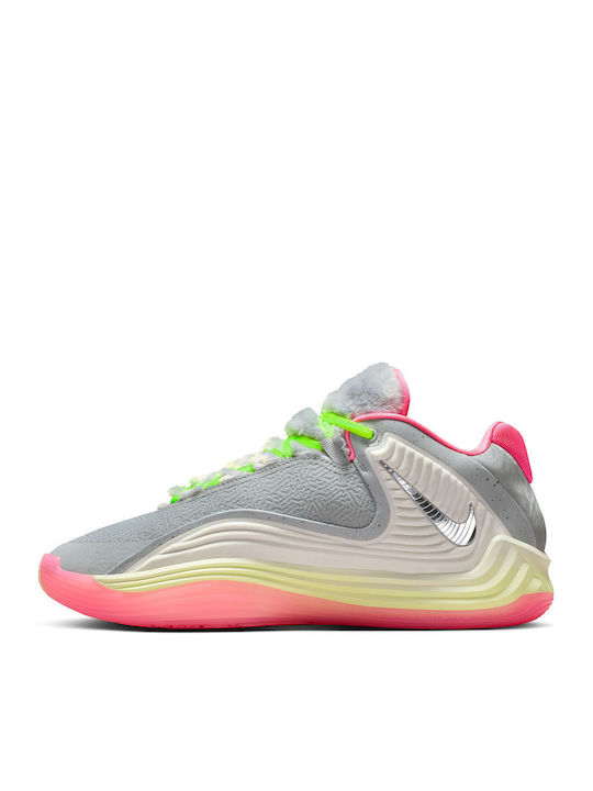 Giannis Freak 7 High Basketball Shoes Wolf Grey / Smoke Grey / Digital Pink / Metallic Silver