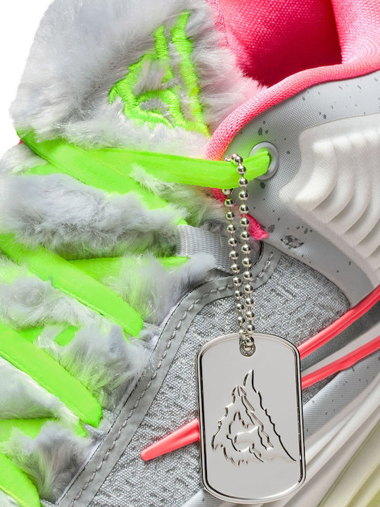 Giannis Freak 7 High Basketball Shoes Wolf Grey / Smoke Grey / Digital Pink / Metallic Silver