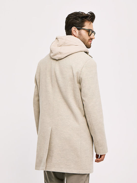 Herren Mantel Beige
