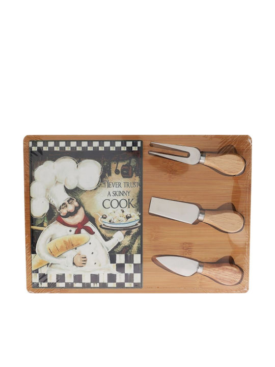 Zaros Wooden Cheese Serving Platter 30.5x21.5x1.2cm