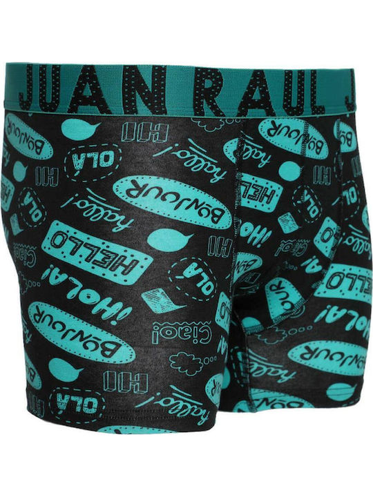 Herren Boxershorts Schwarz mit Mustern 1Packung