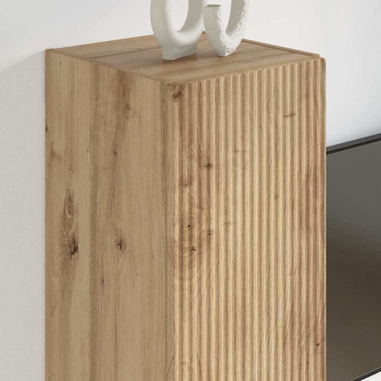 Hängeschrank fürs Wohnzimmer aus Spanplatte in Walnuss 30x31x60 cm