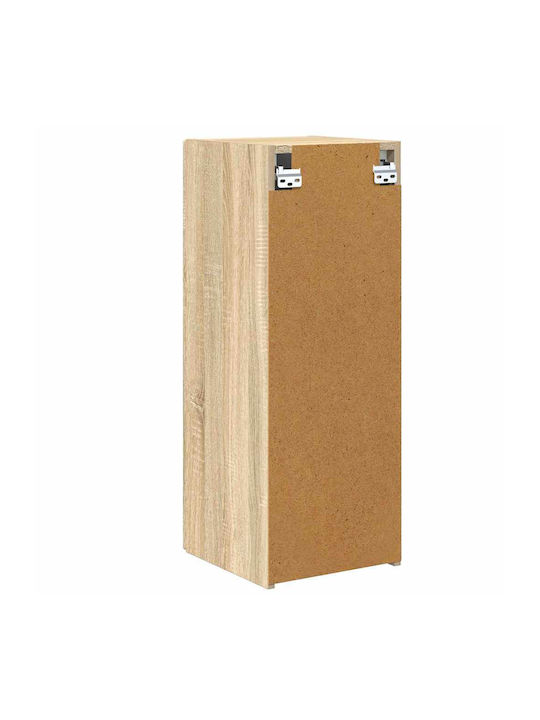 Wand Wohnzimmer Nische aus Spanplatte Sonoma 30x31x80cm
