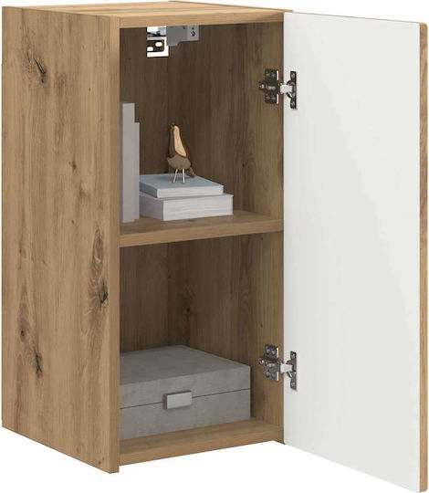 Hängeschrank fürs Wohnzimmer aus Spanplatte in Walnuss 30x31x60 cm
