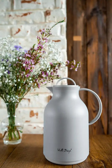 Vialli Design Amo Кана Термос Пластмасов Без BPA 1л Сив