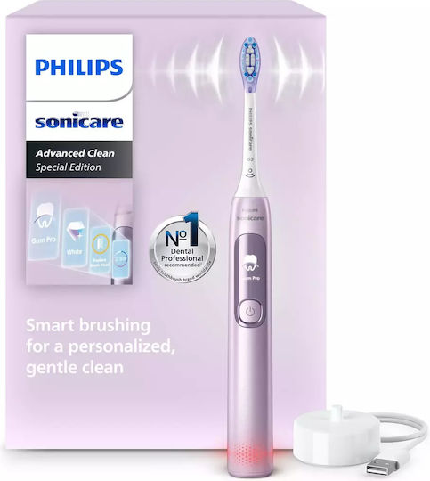 Philips Sonicare Periuță de dinți electrică cu Senzor de Presiune și Husă de Călătorie Roz