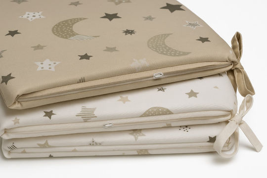 Beboulino Moon Stars Crib Bumpers Classic Inside beige 60x120cm