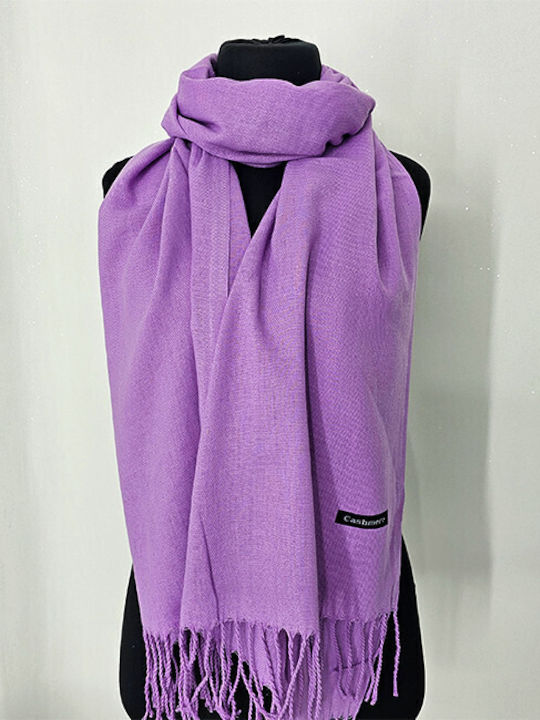 Women's Wool Scarf Purple