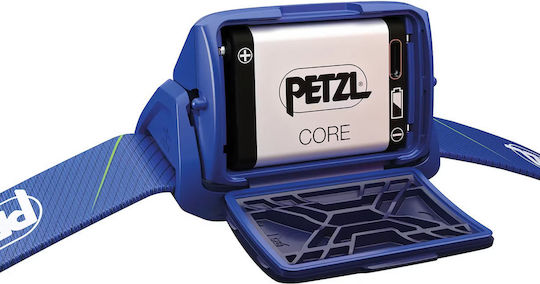 Petzl Rechargeable Headlamp LED IPX4 with Maximum Brightness 450lm Tikka Blue