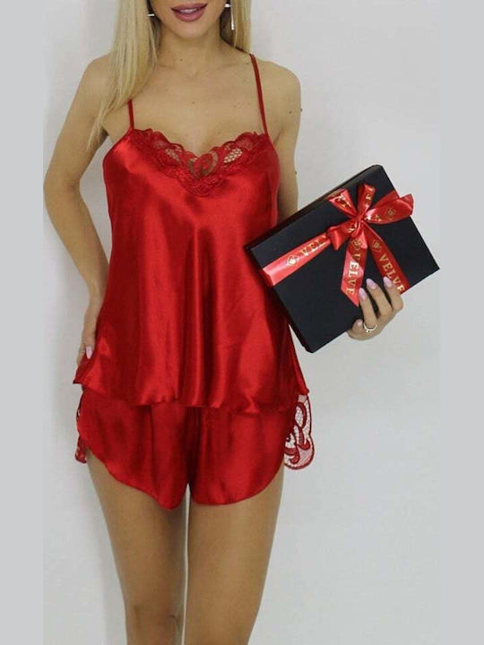 Pantaloni Pijamale pentru Femei Red