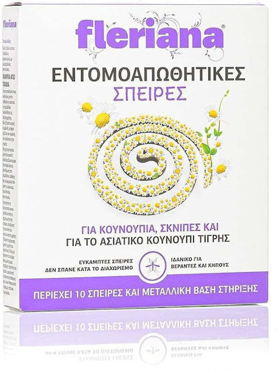 Fleriana Φιδάκι για Κουνούπια 10 σπείρες 10τμχ