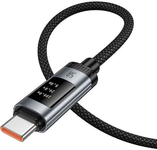 Hoco U148 USB 2.0 Cable USB-C Male - USB-C 240W PD Black 1.2m