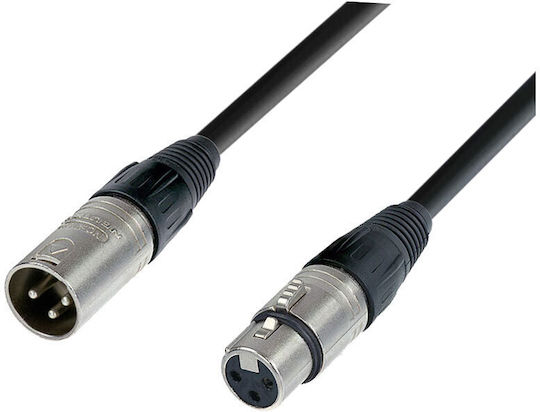 Prostage Kabel XLR-Stecker - XLR-Buchse Schwarz 25m DMX-25