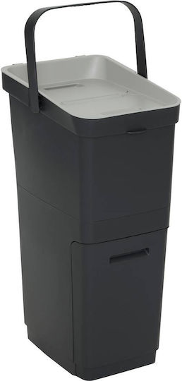 5Five Coș De Gunoi De Reciclare Din Plastic Negru 36.5lt