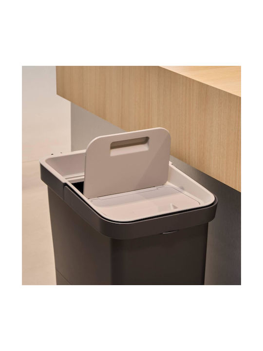 5Five Abfalleimer Recycling Kunststoff Schwarz 39.2x29x39cm 1Stück