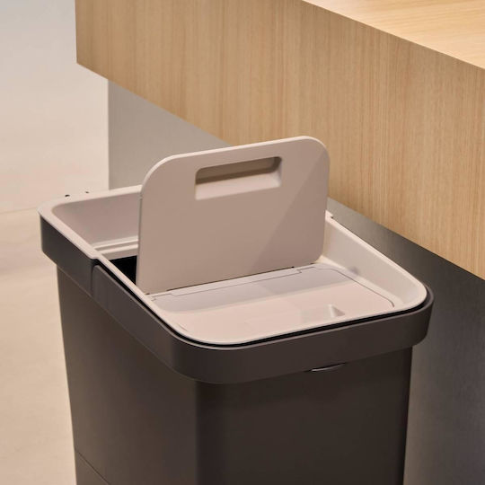 5Five Coș De Gunoi De Reciclare Din Plastic Negru 36.5lt