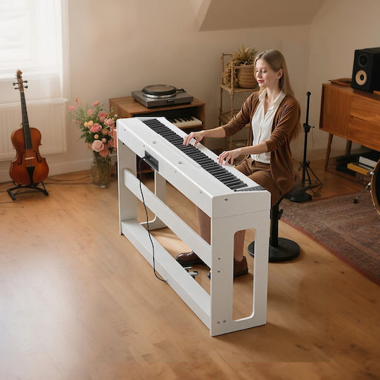 Vevor Electric Stage Piano QPZBZSZCGQ880XRFQ001V2 with 88 Weighted Keys White