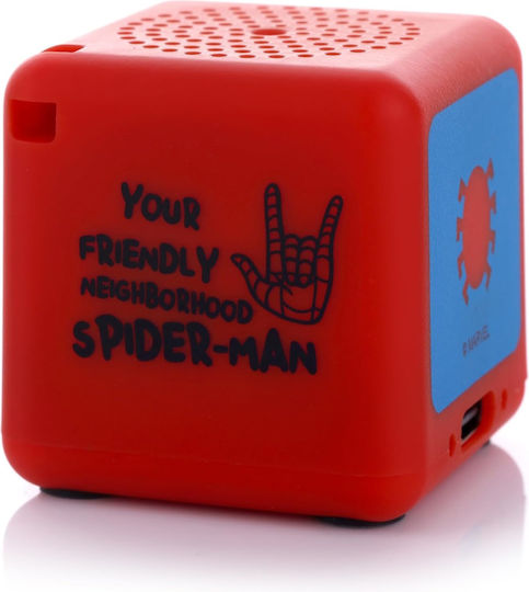 Bitty Boomers Bitty Box Bluetooth Speaker with Battery Life up to 4 hours Spiderman