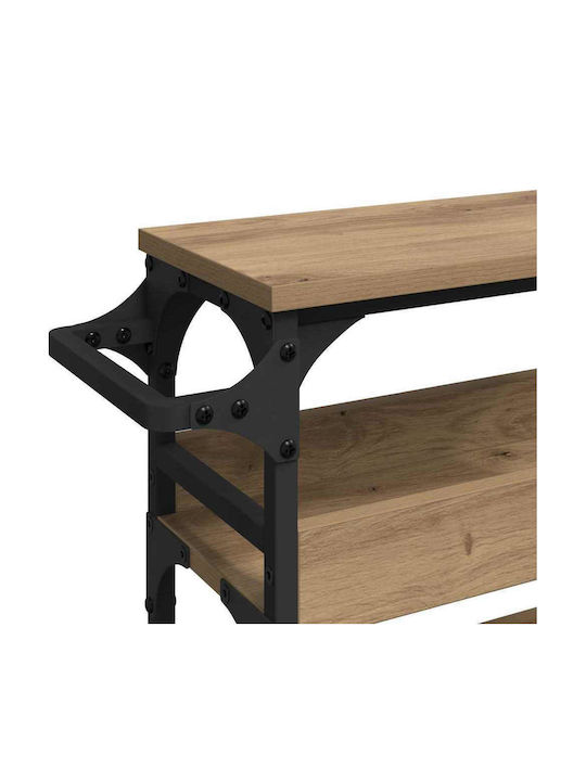 vidaXL vidaXL Küchenwagen Hölzernes 4 Ebenen Braun 53x20x76cm