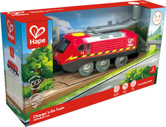 Hape Влакче от Дърво със Светлина за 3+ години+ Години