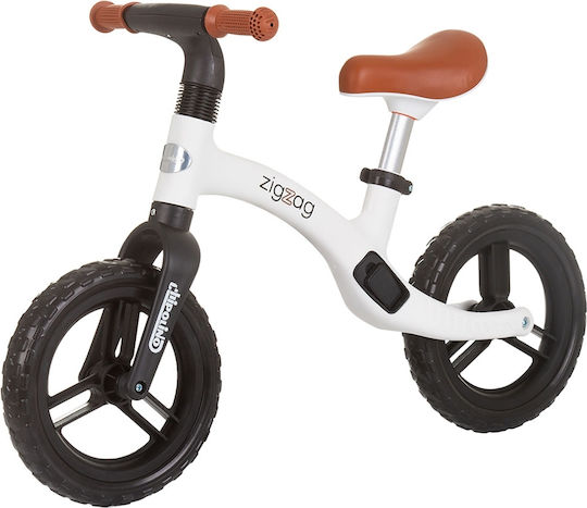 Chipolino Bicicletă de Echilibru pentru Copii Zig Zag Alb