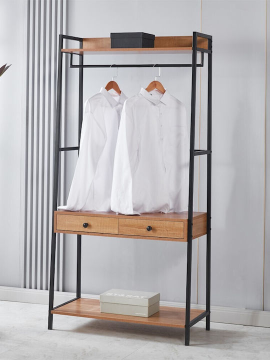 Next Floor Garment Rack made of Metal Beige 169cm