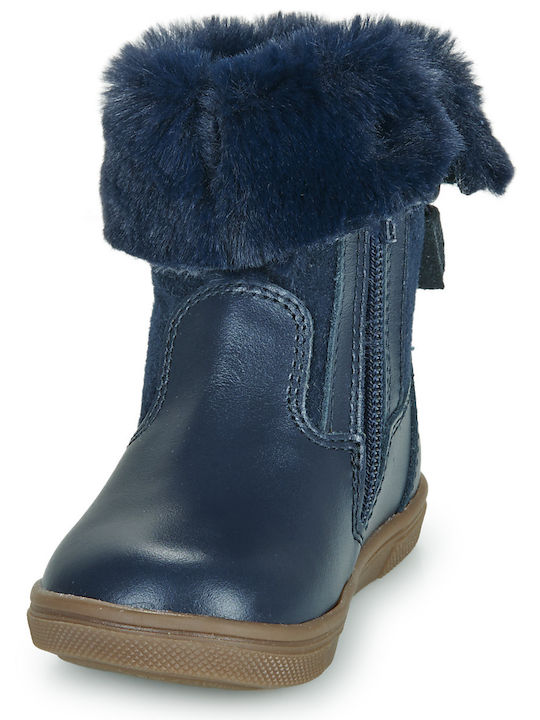 Παιδικά Μποτάκια με Φερμουάρ Μπλε