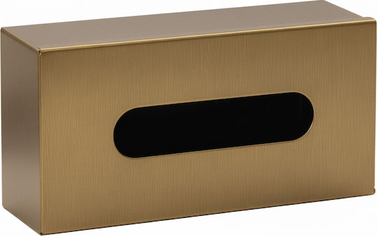 Bronze Art Metallic Tissue Holder Silver 25x13x8cm 57Z8-41